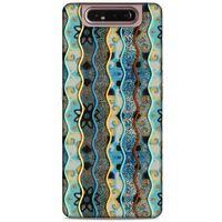 Samsung Galaxy A80 Kılıf Baskılı Özel Seri Taşlı (30) Silicone Case