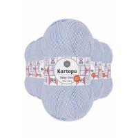 5 Adet Baby One Tüylenmeyen El Örgü İpi Yünü Buz Mavi K580