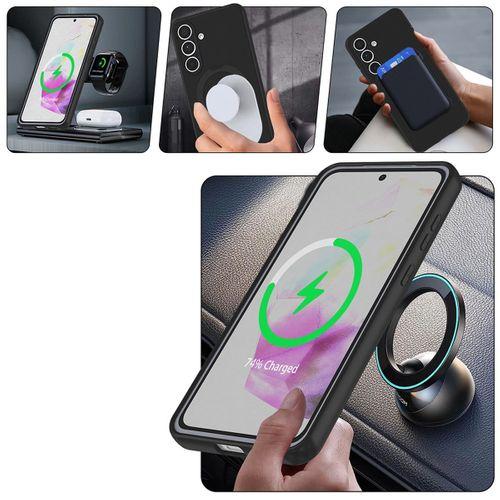 Galaxy S25 FE Kılıf M-safe Şarj Özellikli Standlı Zore Samara Kapak