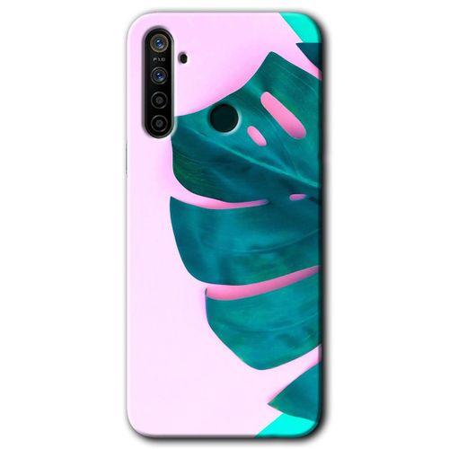 MRCİLETİSİM Huawei P40 Lite E Kılıf Baskılı Kapak - 3D Yaprak + 5D Tam Kaplayan Cam