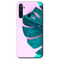 MRCİLETİSİM Huawei P40 Lite E Kılıf Baskılı Kapak - 3D Yaprak + 5D Tam Kaplayan Cam