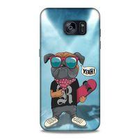 Samsung Galaxy S7 Edge Kılıf Köpek Kıyafetleri (4) Koruma Kılıfı Bulldog Fular