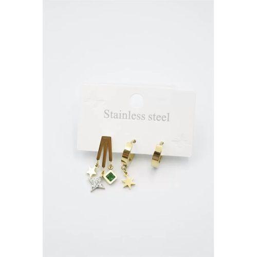 Kutup Yıldızı Çoklu Küpe - Altın