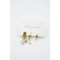 Kutup Yıldızı Çoklu Küpe - Altın