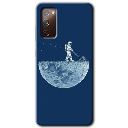 Samsung Galaxy S20 FE HD Baskılı Kılıf + 9D Tam Ekran Koruyucu - Uzay İşçisi