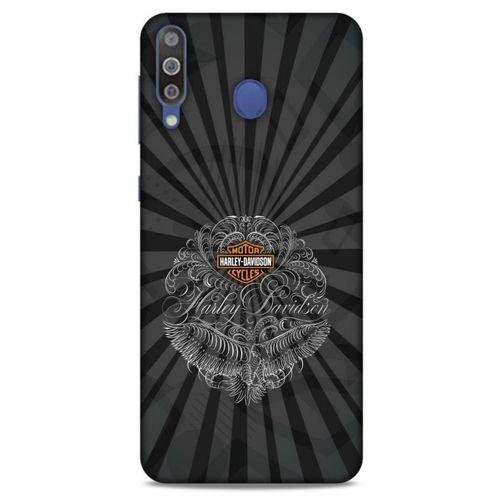 Samsung Galaxy M30 Uyumlu Kılıf Motorsiklet (40) Fit Silikon Kılıf Harley