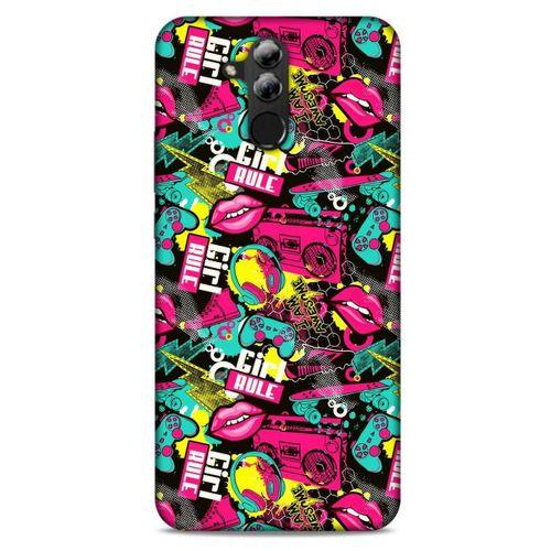 Graffitix (27) Desenli Silikon Kapak Huawei Mate 20 Lite Kılıf