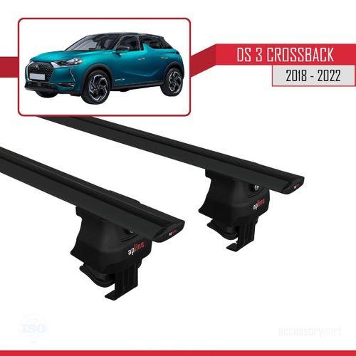 DS 3 Crossback 2018-2022 Arası ile uyumlu ACE-4 Ara Atkı Tavan Barı SİYAH