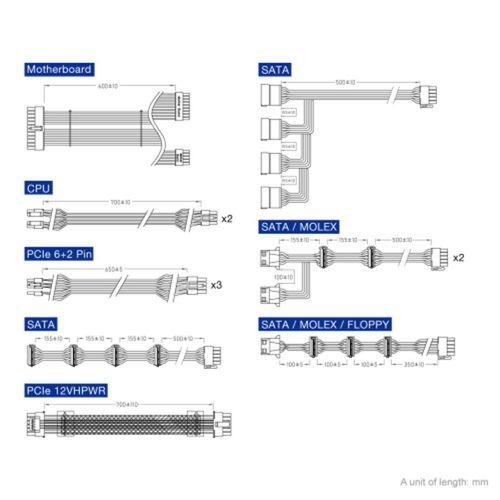 FSP HYDRO G PRO, HG2-1200, GEN-5, 1200W, Full Modüler, 80+ GOLD, GAMING, ATX, Power Supply (PSU)