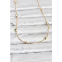 CM 14K Gold Renk Topçuklu Burgu Zincir Model 60 cm Kadın Kolye