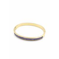 Baget Taşlı Bilezik - Mor