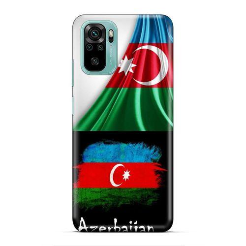 Xiaomi Redmi Note 10 5G Uyumlu Kılıf Azarbaijan (13) Silikon Kap Bayraklar