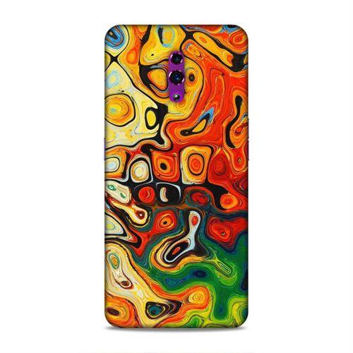 Oppo Reno Kılıf Modern Turuncu Arka Kapak Silikon Koruma Full Koruyucu