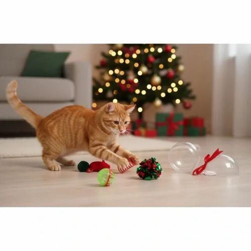 Yılbaşı Konseptli 8 Parça Küre İçinde Oyuncak Seti