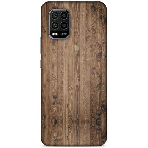 Lopard Xiaomi Mi 10 Lite Uyumlu Kılıf Wood'X (6) Silikon Kılıf Desenli
