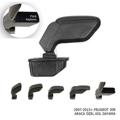 Peugeot 308 Uyumlu Kol Dayama Kolçak Siyah 2007-2013