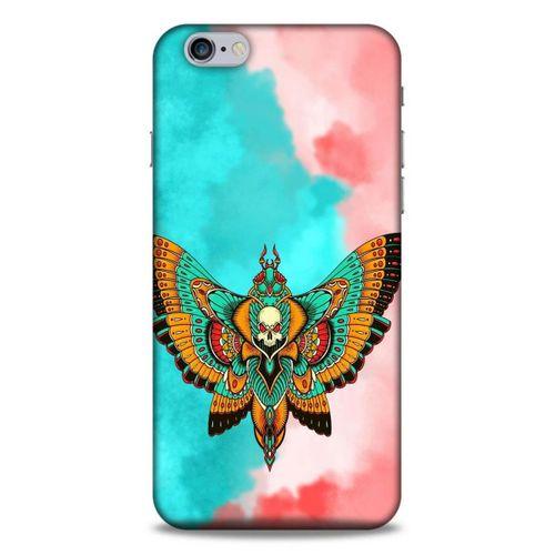 Lopard Apple Iphone 6S Plus Uyumlu Kılıf Tattoo's (21) Koruyucu Kapak İskelet Kelebek