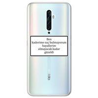 Oppo Reno 2z Kılıf HD Yazı Baskılı Silikon Arka Kapak - Yazı 5