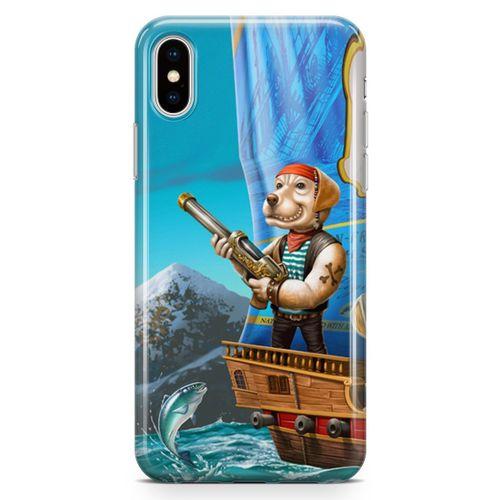 Apple iPhone X Kılıf Mafya Köpek Arka Kapak Koruma Desenli Full Koruyucu