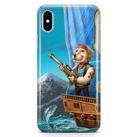 Apple iPhone X Kılıf Mafya Köpek Arka Kapak Koruma Desenli Full Koruyucu