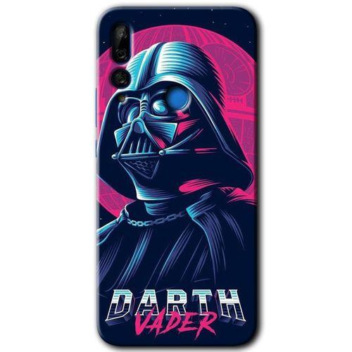 MRCİLETİSİM Huawei Y9 Prime 2019 Kılıf Baskılı Kapak - Darth Vader + 5D Tam Kaplayan Cam