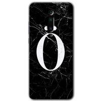 Potkal Hediye Fabrikası Xiaomi Mi 9T Kılıf HD Desen Baskılı Arka Kapak - Siyah Mermer Desenli Ö Harfi
