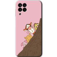 Potkal Hediye Fabrikası Samsung Galaxy M33 HD Baskılı Kılıf + 9D Tam Ekran Koruyucu - Winnie the Pooh
