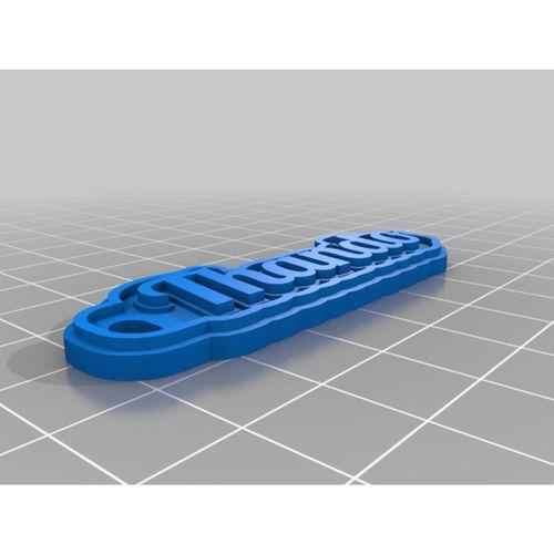 Kişiselleştirilmiş Çok Satırlı Etiket veya Anahtarlık