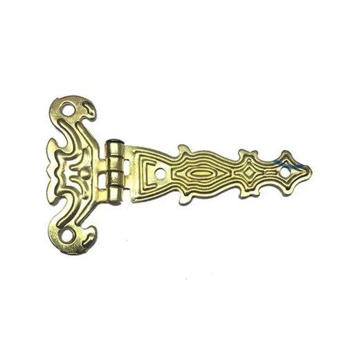 Dekoratif, Sac Tek Kuyruklu Menteşe - 40x68 Mm, Küçük, Sarı, 100 Adet