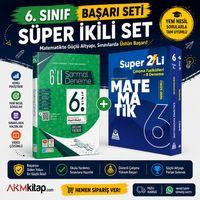 Örnek Akademi 6. Sınıf Süper İkili Matematik ve Evrensel İletişim 6 lı Sarmal Deneme Seti 2 Kitap
