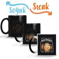 Jack Daniels Whisky Sihirli Kupa Bardak Porselen