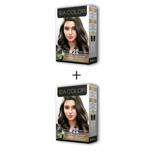 2X2 Tüp Krem Saç Boyası Seti Yoğun Açık Küllü Kumral No:8.11