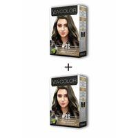 2X2 Tüp Krem Saç Boyası Seti Yoğun Açık Küllü Kumral No:8.11