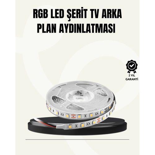 Tv Arkası Led Şerit Işık Otomatik Açma Kapama Özellikli 2mt