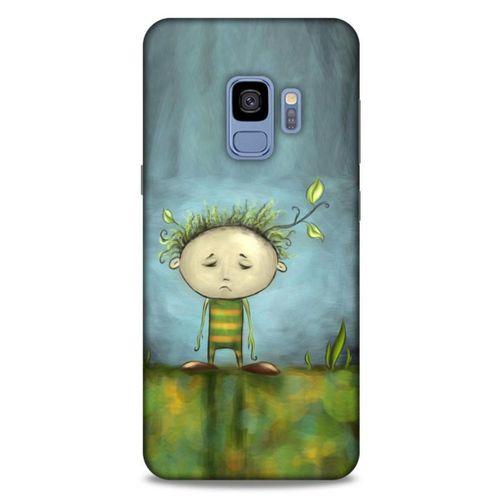 Samsung Galaxy S9 Kılıf Depresyon (23) Ultra Koruma Kılıfı Siyah Gri