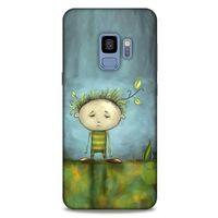Samsung Galaxy S9 Kılıf Depresyon (23) Ultra Koruma Kılıfı Siyah Gri