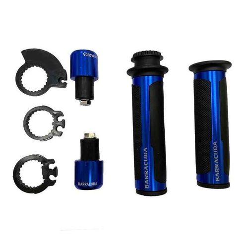 SEVGENT Skm Motosiklet Universal Elcik Ve Topuz Seti Mavi