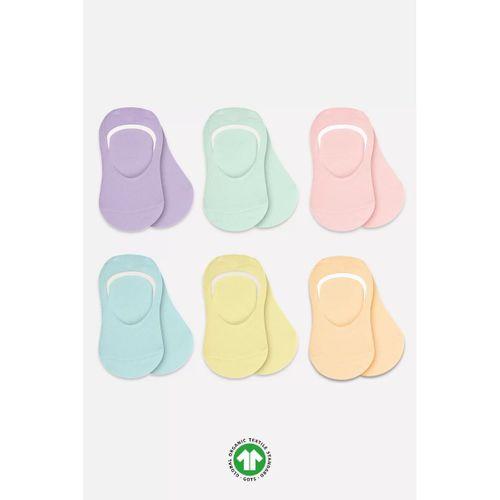 Bistyle 6'lı Mix Babet Çorap 30101 Lila