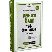 2026 MEB AGS ÖABT Tarih Öğretmenliği Konu Anlatımlı Pegem Yayınları
