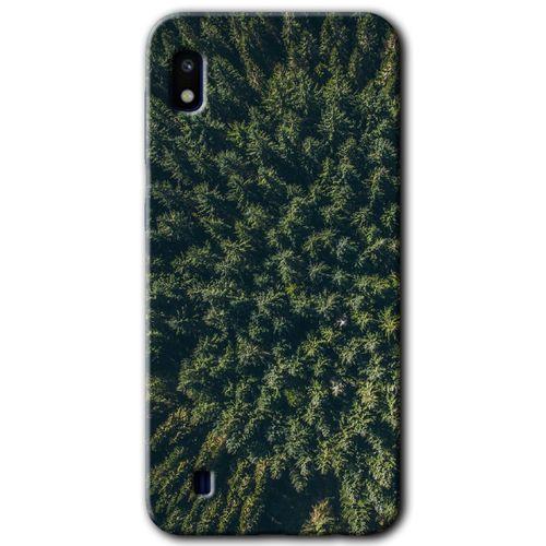 Galaxy A10 Kılıf HD Desen Baskılı Arka Kapak - Çam Ağacı Ormanı