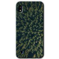 Galaxy A10 Kılıf HD Desen Baskılı Arka Kapak - Çam Ağacı Ormanı