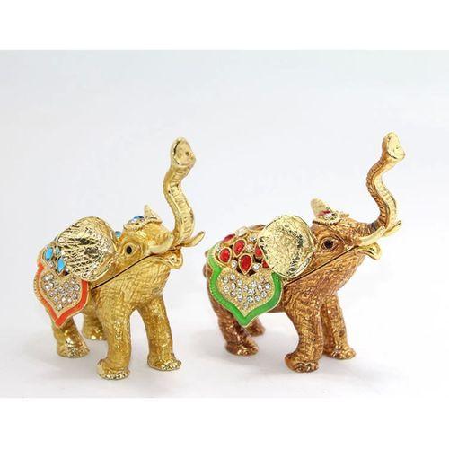 Swaroski Taşlı Tekli Fil Figürü