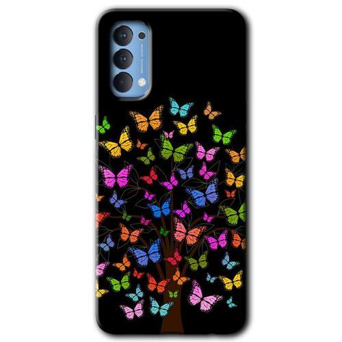 Oppo Reno 4 HD Baskılı Kılıf + 9D Tam Ekran Koruyucu - Cacti Prairies