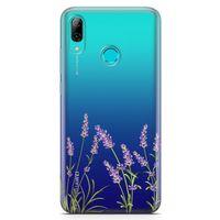 Huawei Y7 2019 Kılıf Lavanta Kolonyası Arka Kapak Koruma Desenli Full Koruyucu
