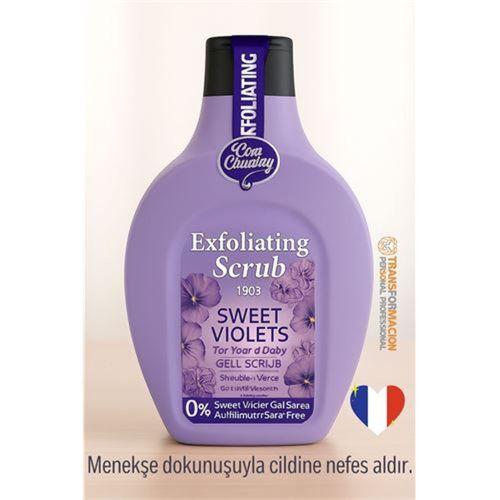 Modacar Sweet Violets Vücut Peelingi 500 ml - Peeling Jel – 1903 Serisi, 0% Sülfat Vücut Scrubı