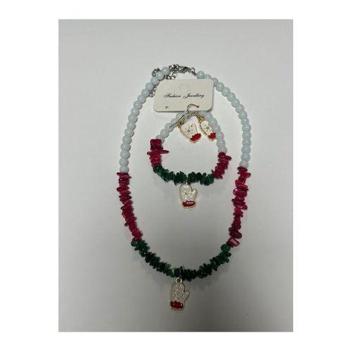 2026 Yılbaşı Doğaltaş Set Kolye