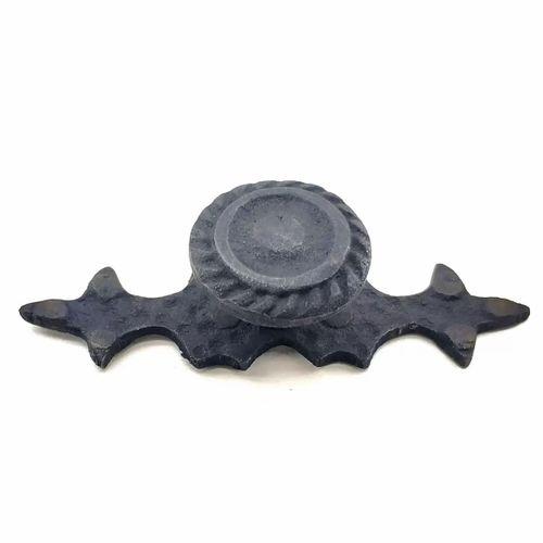 Antika Tarz Dekoratif Pirinç Çizgili Düğme - 25x80 Mm, Oksit