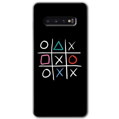 Samsung Galaxy S10 Kılıf HD Desen Baskılı Arka Kapak + Temperli Cam - Sauce