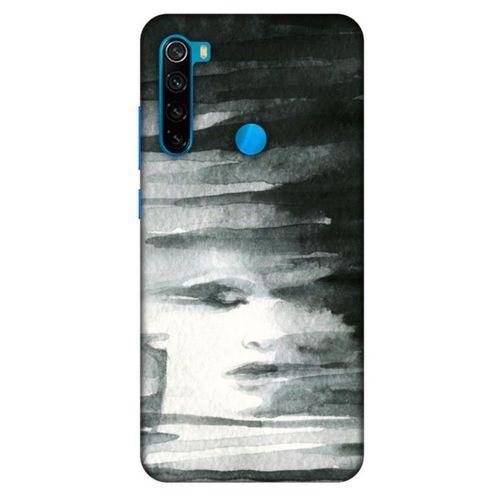 Xiaomi Redmi Note 8 Kılıf Depresyon (13) Silikon Kap Mor Turuncu