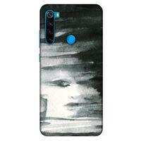 Xiaomi Redmi Note 8 Kılıf Depresyon (13) Silikon Kap Mor Turuncu